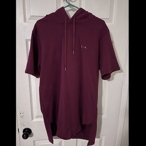 Lifted anchors size Large burgundy hoodie shirt